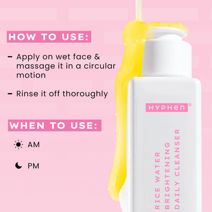 Hyphen Rice Water Brightening Daily Cleanser