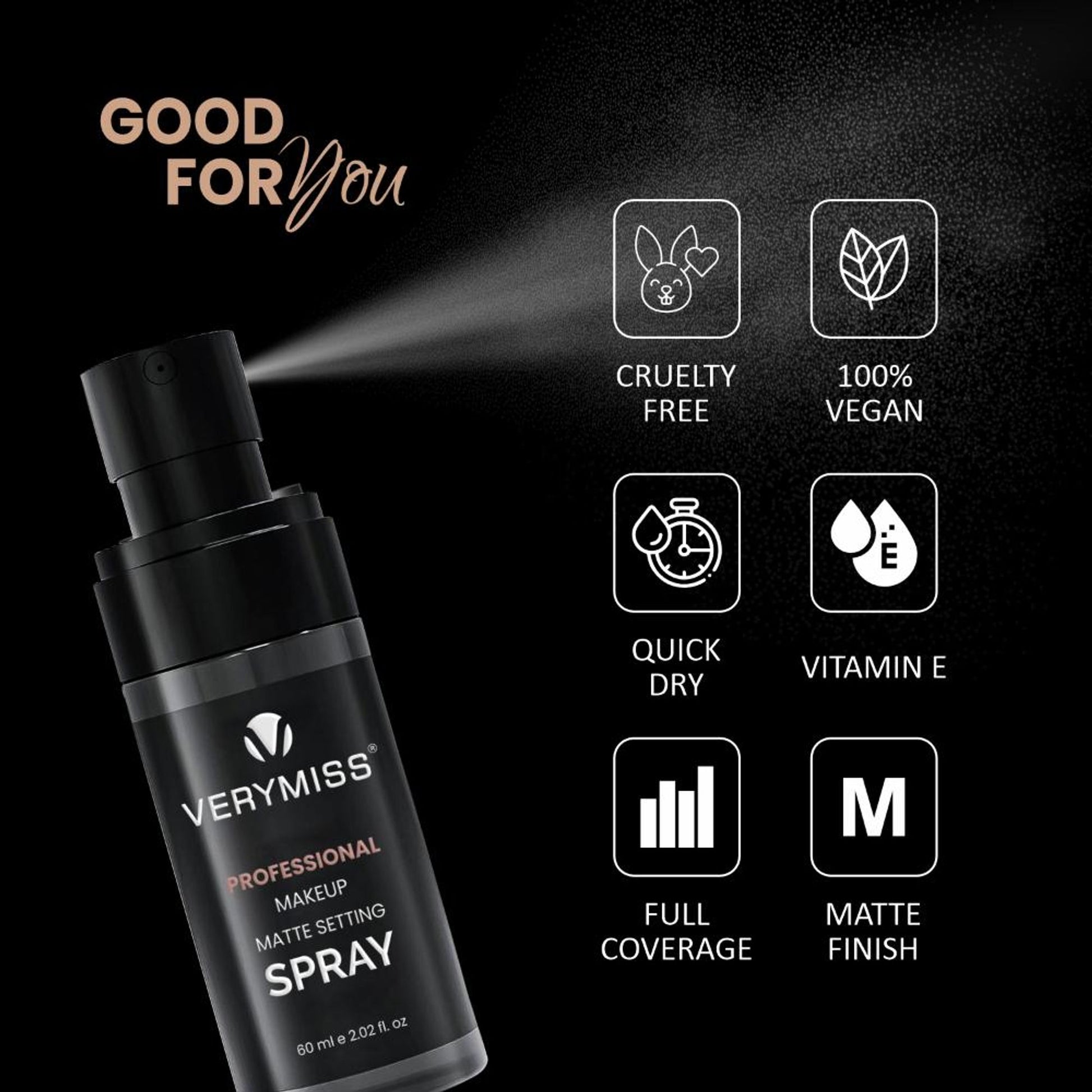 VERYMISS Professional Makeup Matte Setting Spray