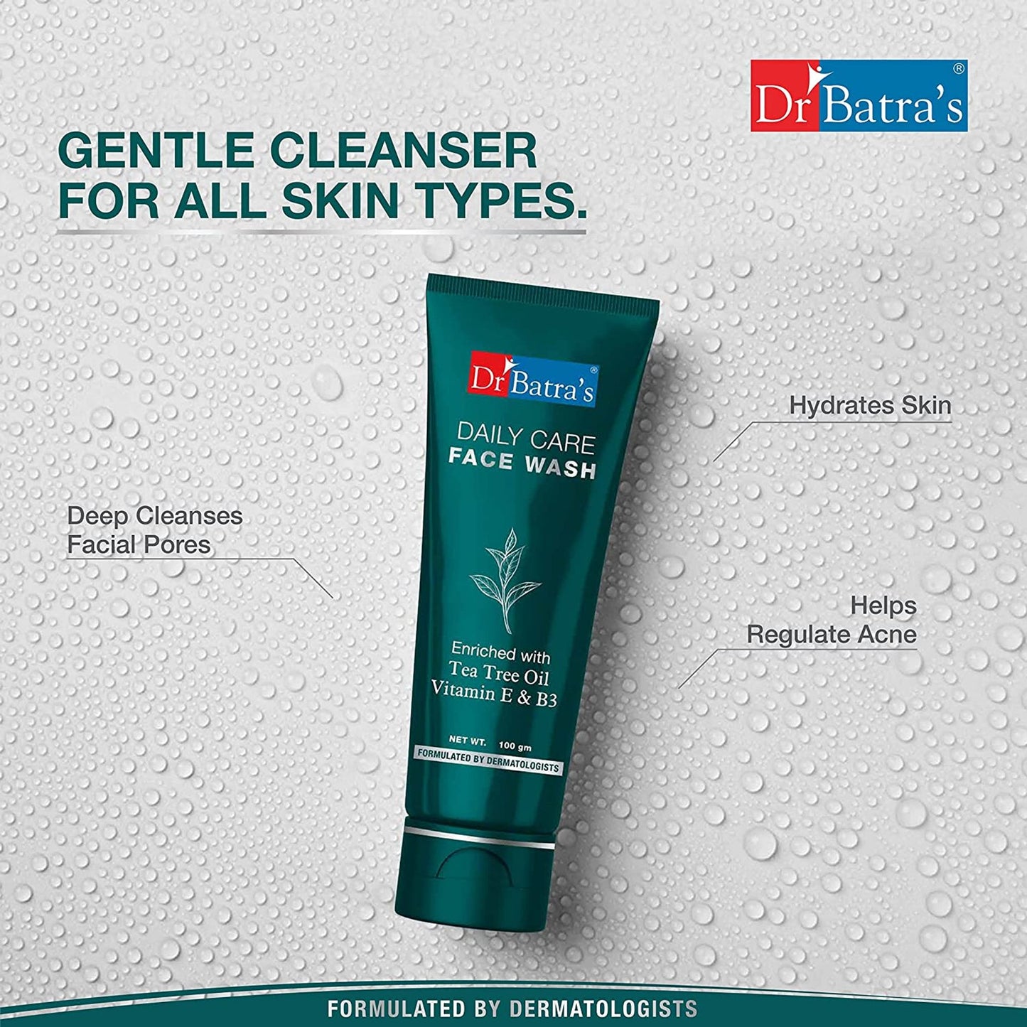 Dr. Batra's Face Wash Enriched With Tea Tree Oil