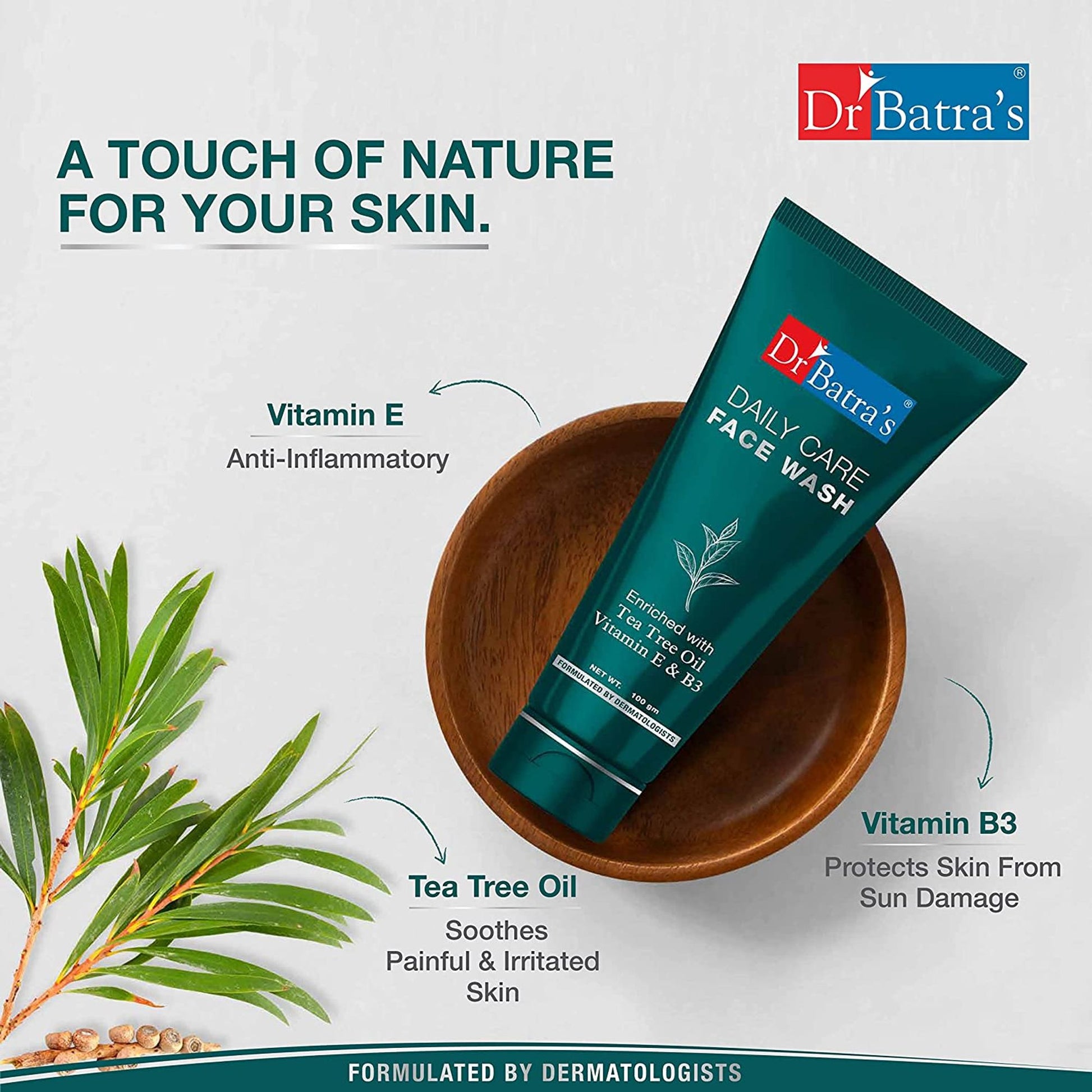 Dr. Batra's Face Wash Enriched With Tea Tree Oil