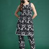 Dhiyona IE Printed Pleated Pure Cotton Tunic With Trousers