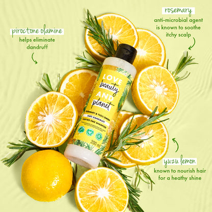Love Beauty & Planet Rosemary & Yuzu Lemon Anti Dandruff Shampoo