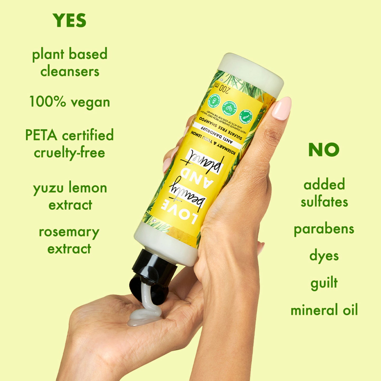 Love Beauty & Planet Rosemary & Yuzu Lemon Anti Dandruff Shampoo