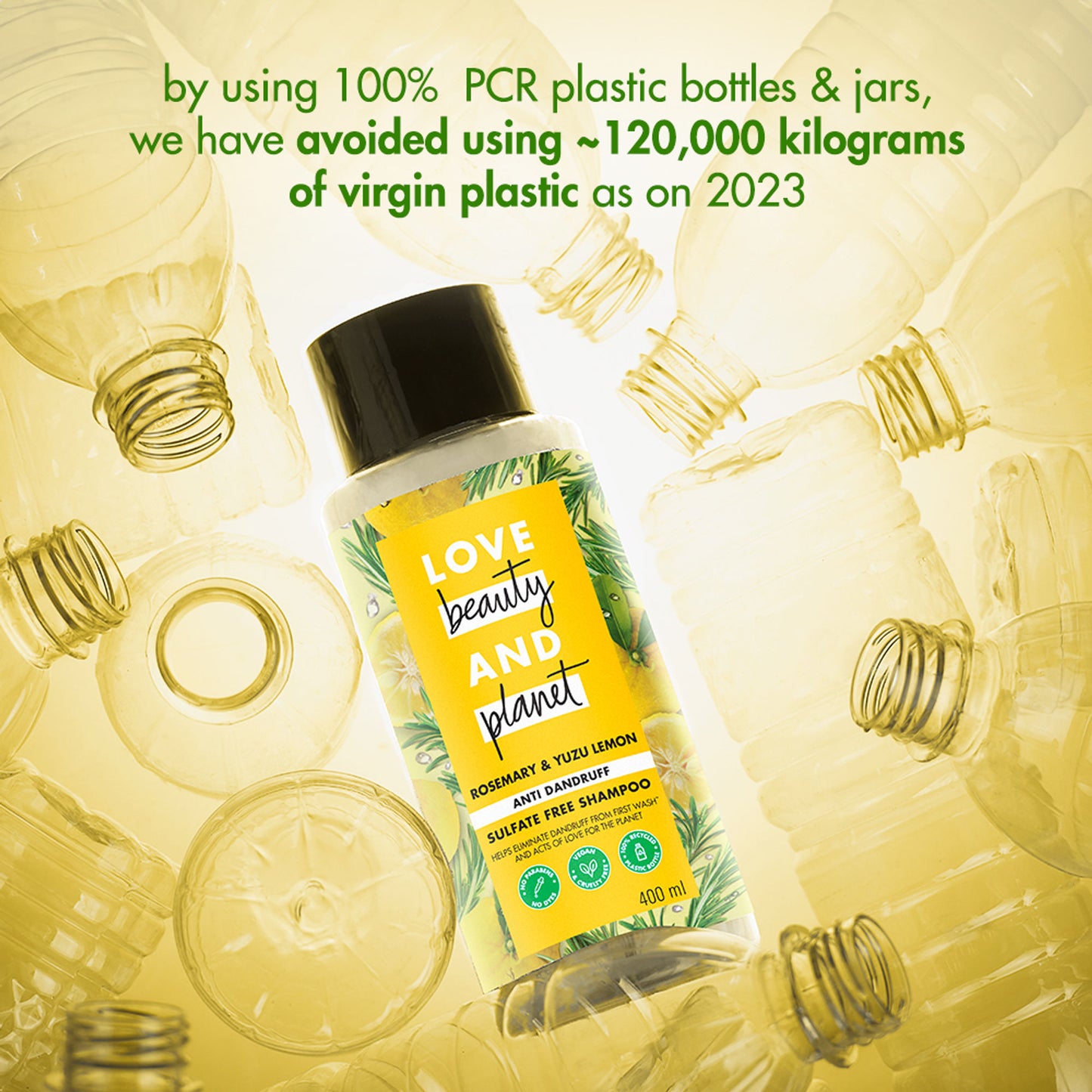 Love Beauty & Planet Rosemary & Yuzu Lemon Anti Dandruff Shampoo