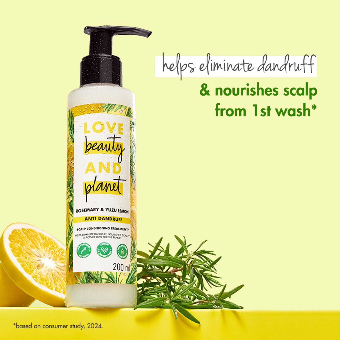 Love Beauty & Planet Rosemary & Yuzu Lemon Anti Dandruff Scalp Conditioning Treatment