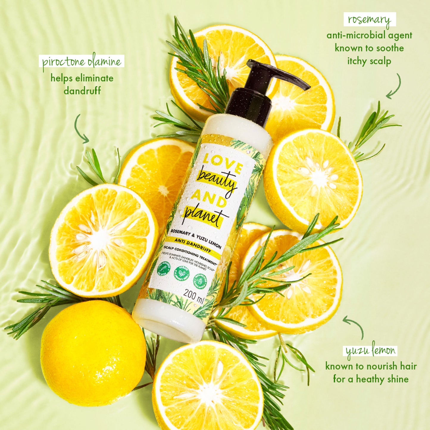 Love Beauty & Planet Rosemary & Yuzu Lemon Anti Dandruff Scalp Conditioning Treatment