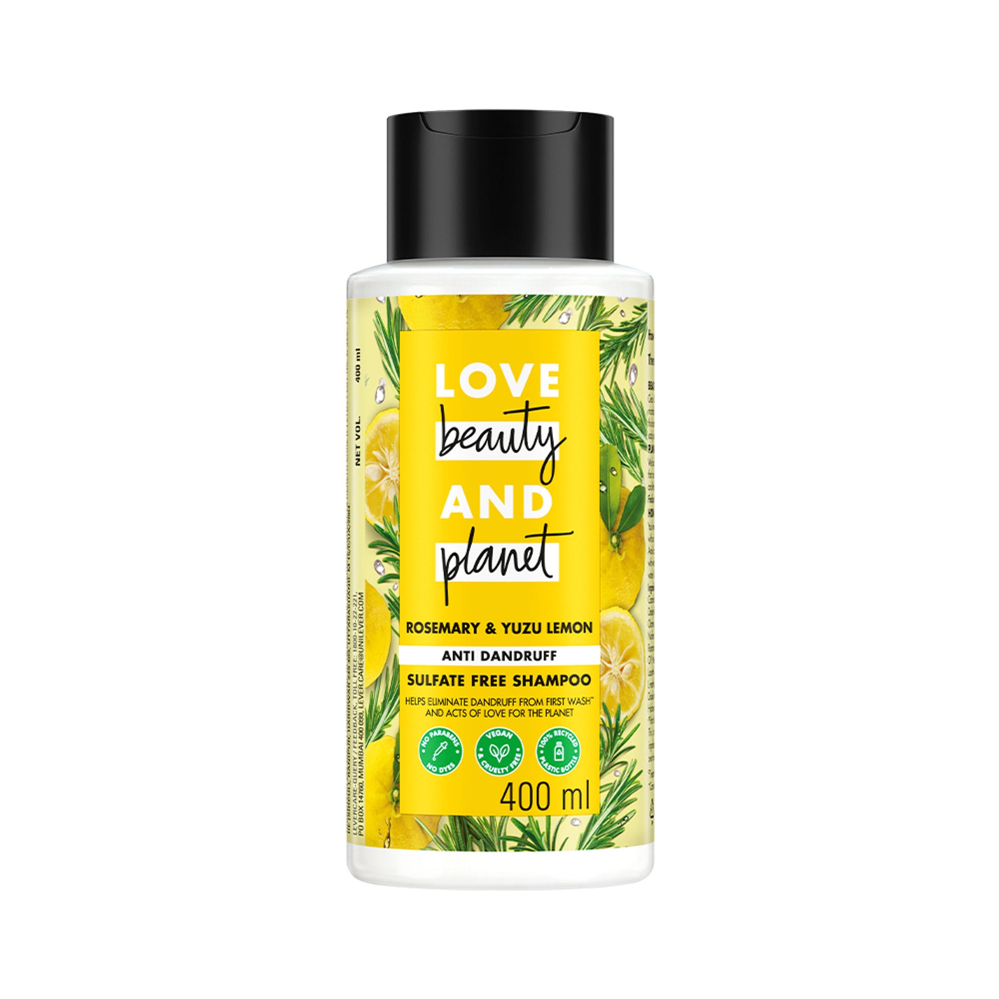Love Beauty & Planet Rosemary & Yuzu Lemon Anti Dandruff Shampoo