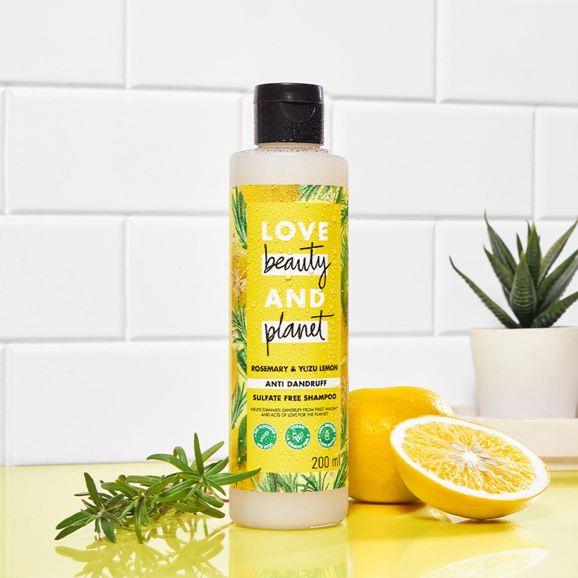 Love Beauty & Planet Rosemary & Yuzu Lemon Anti Dandruff Shampoo