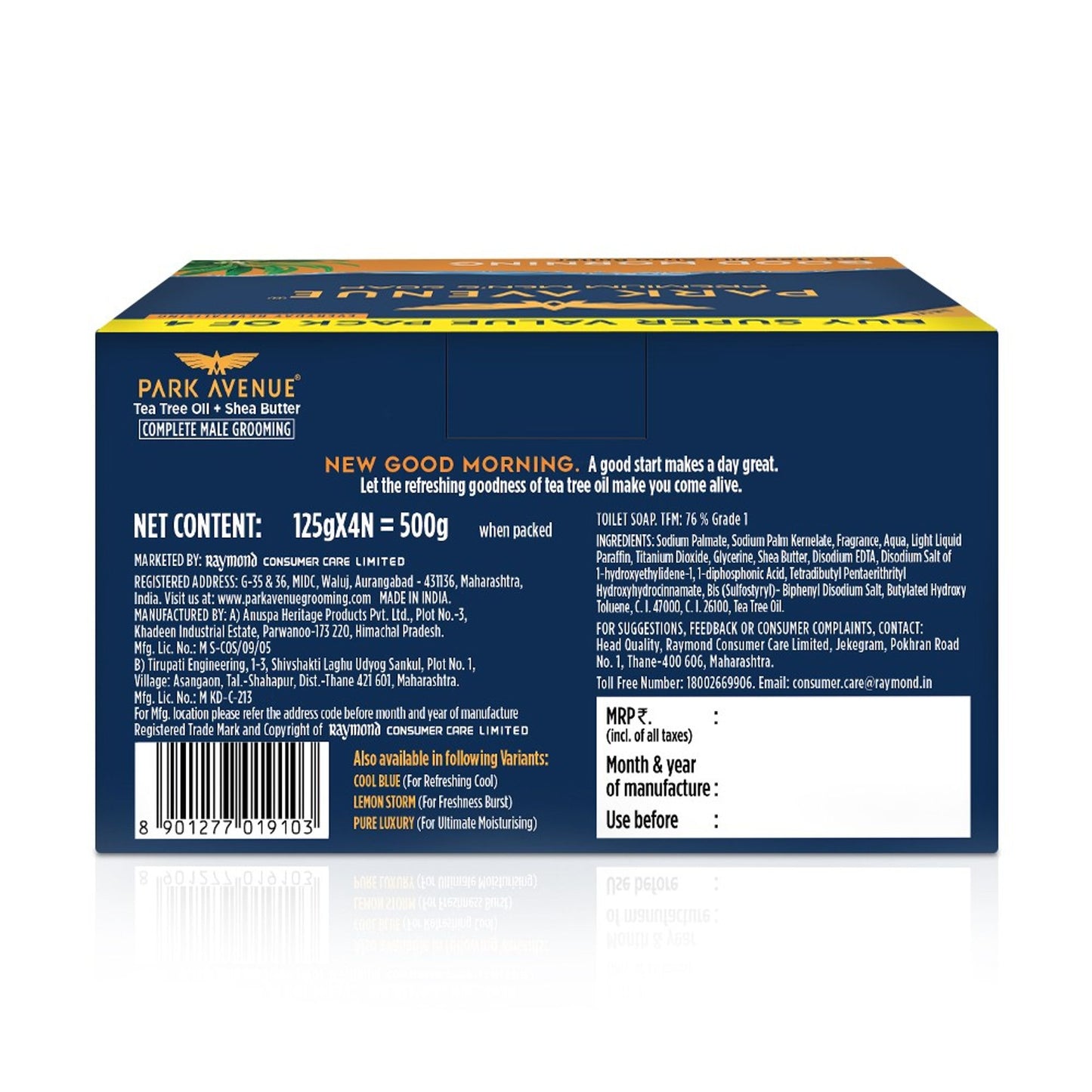 Park Avenue Good Morning Soap - Pack Of 4