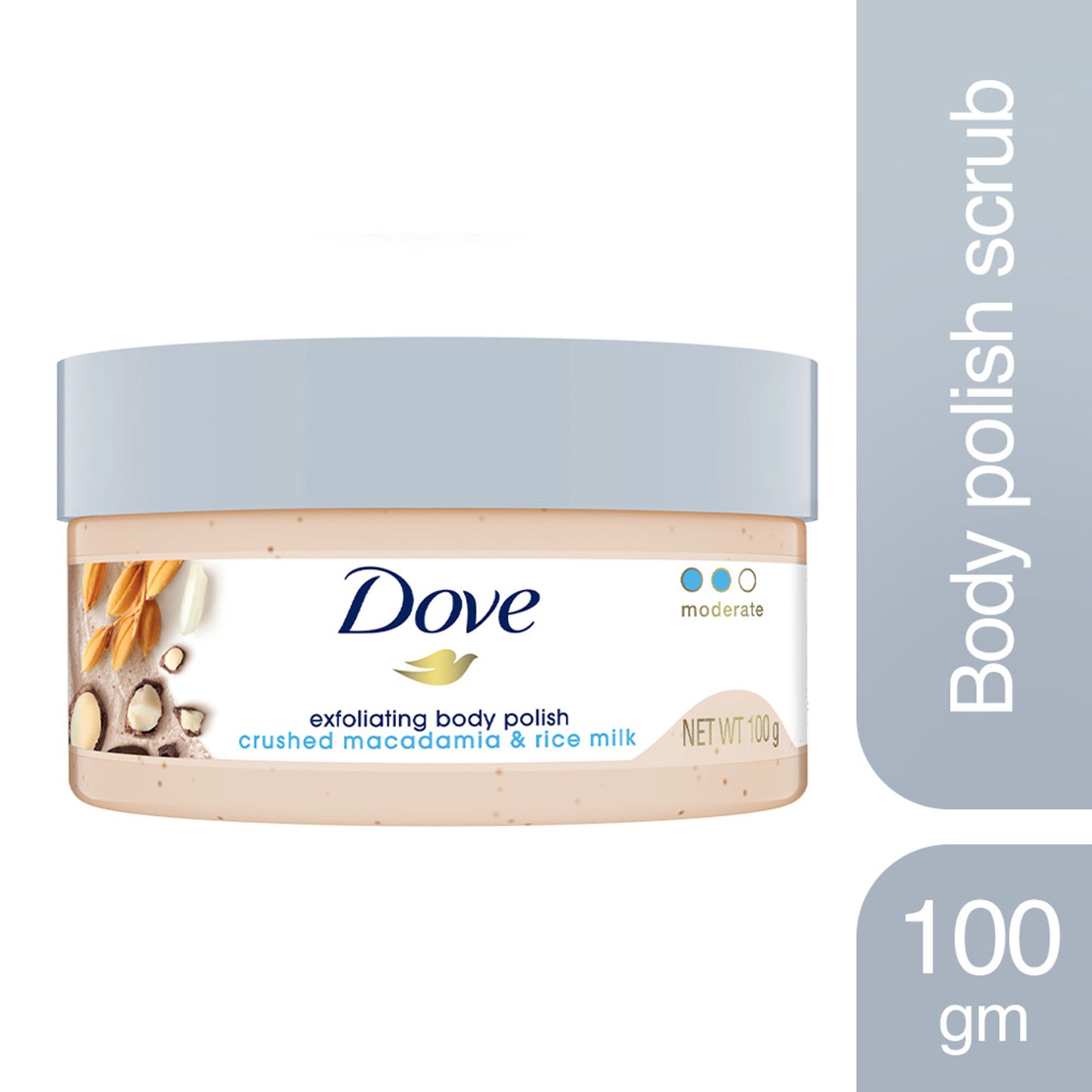 Dove Crushed Macadamia & Rice Milk Moderate Exfoliating Body Scrub