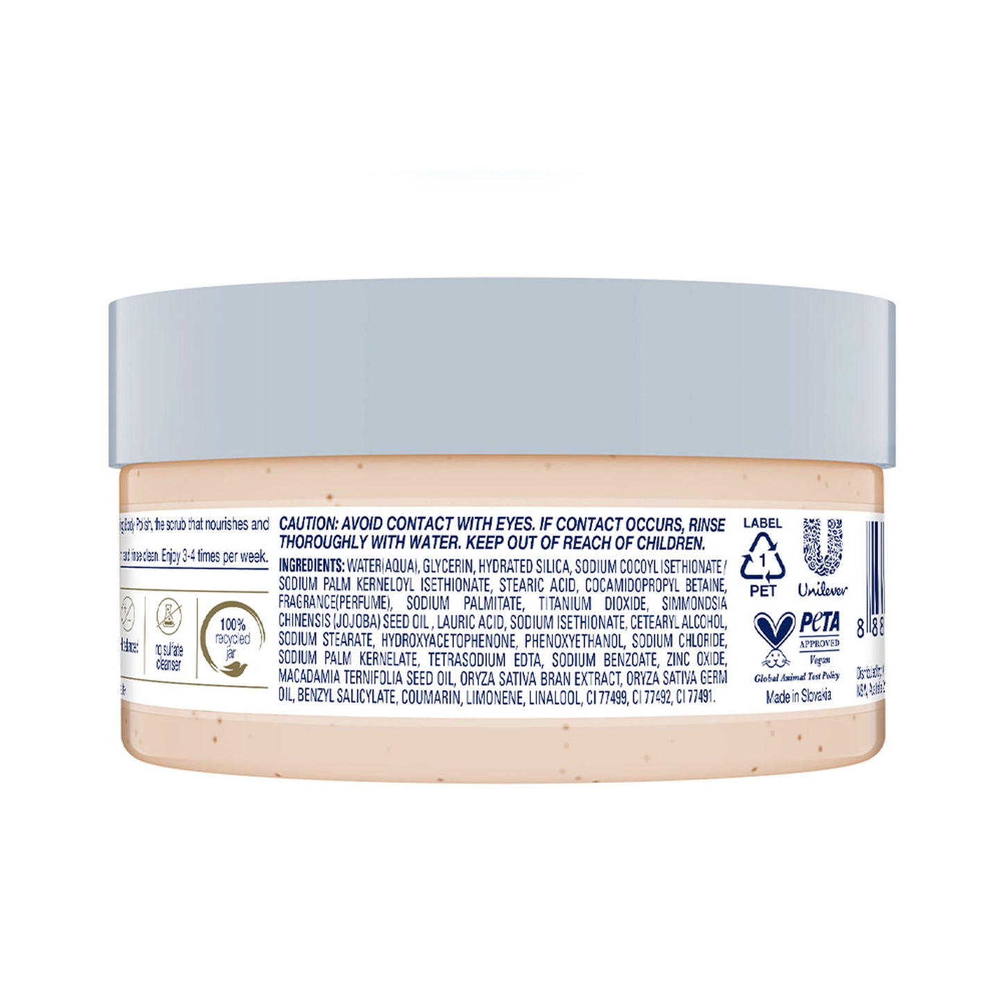 Dove Crushed Macadamia & Rice Milk Moderate Exfoliating Body Scrub