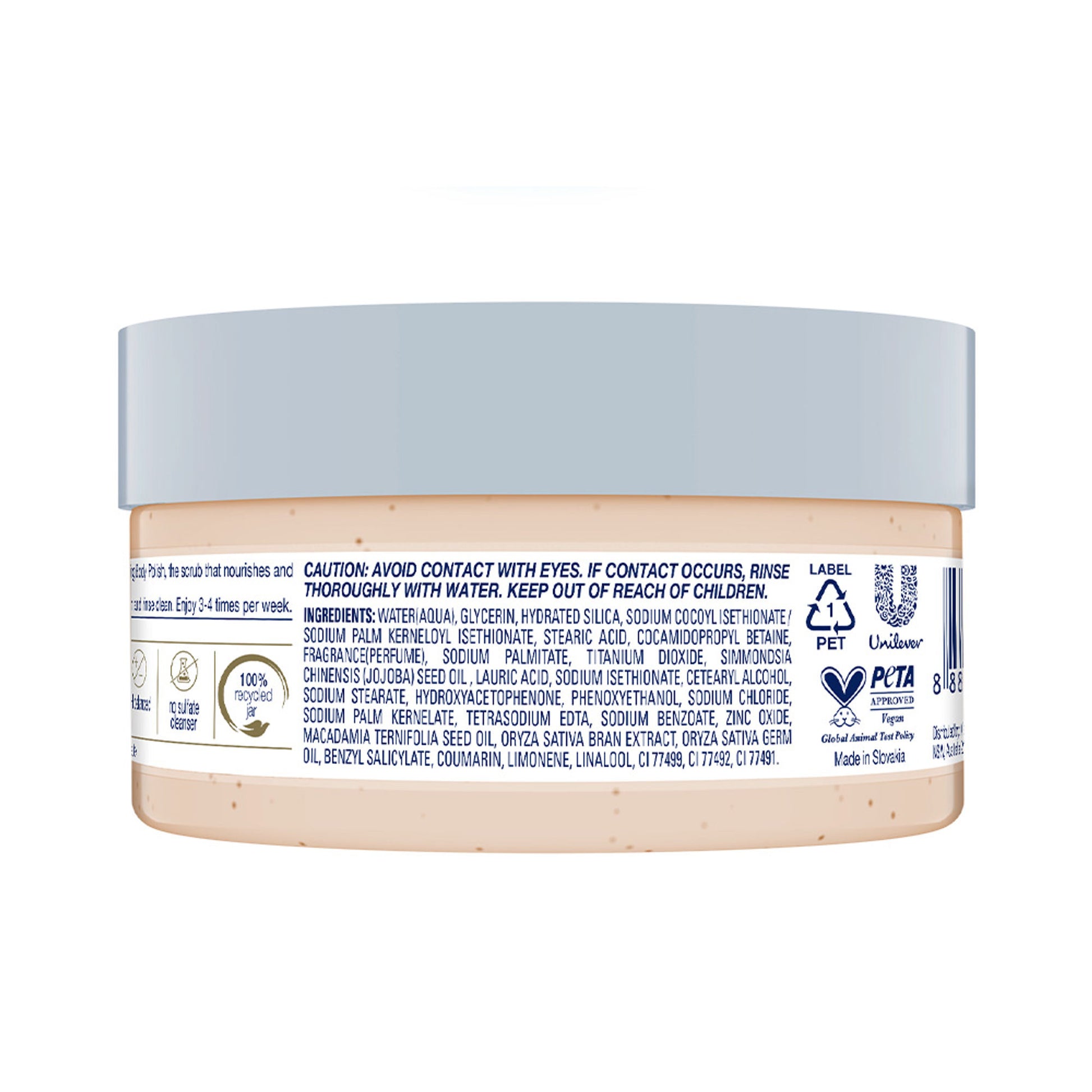 Dove Crushed Macadamia & Rice Milk Moderate Exfoliating Body Scrub