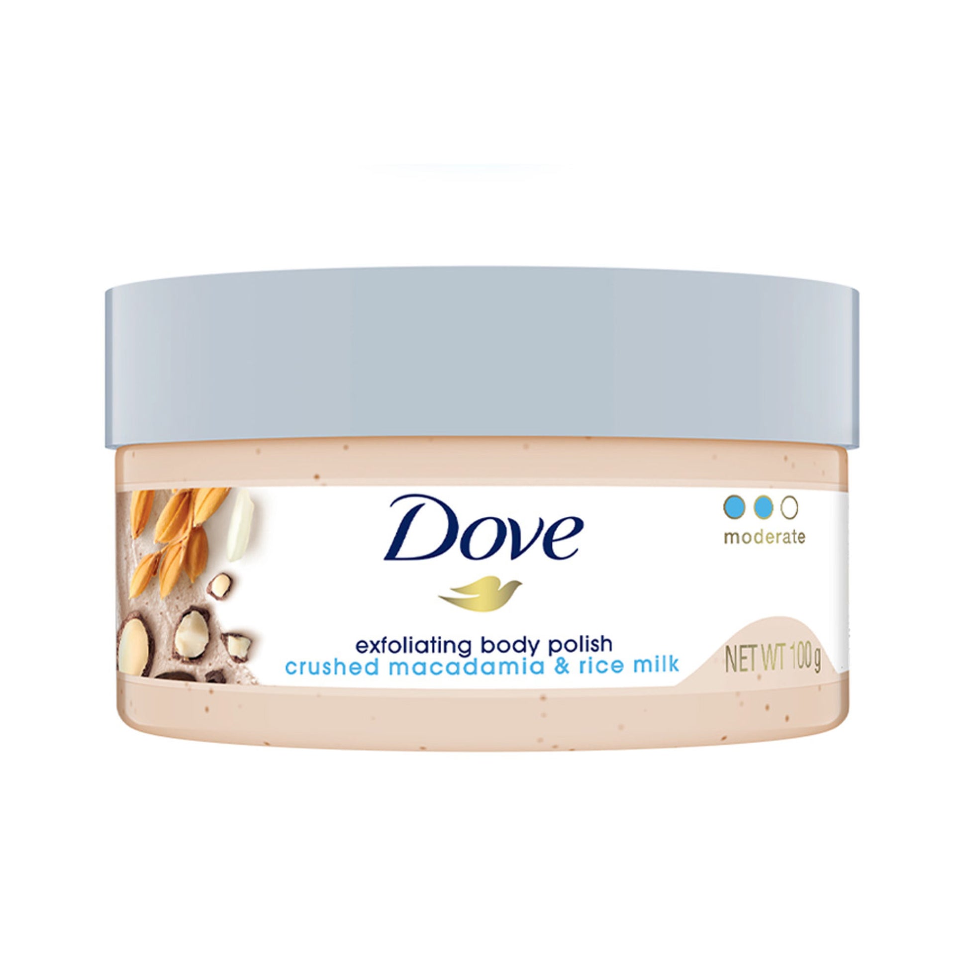 Dove Crushed Macadamia & Rice Milk Moderate Exfoliating Body Scrub