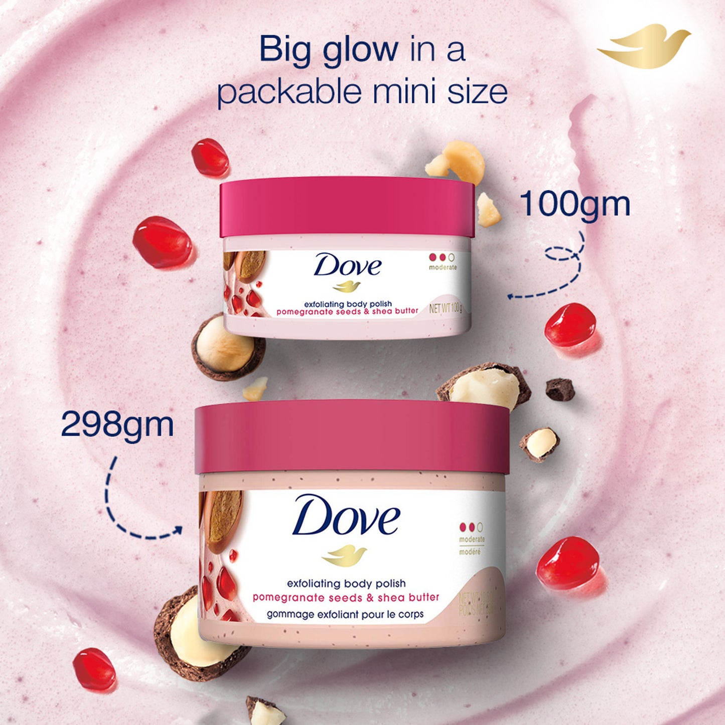 Dove Pomegranate Seeds & Shea Butter Exfoliating Body Scrub