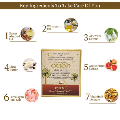 Nyassa Premium Arabian Oud Handmade Natural Bathing Soap