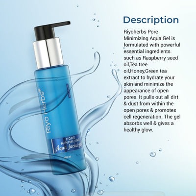 Riyo Herbs Pore Minimizing Aqua Gel with Raspberry Seed Magic for Smooth Skin
