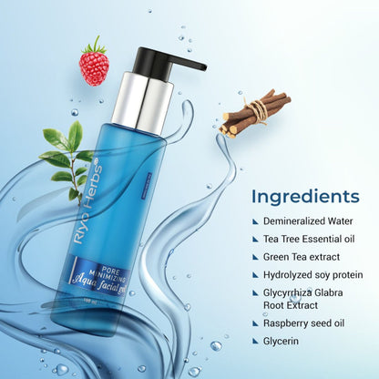 Riyo Herbs Pore Minimizing Aqua Gel with Raspberry Seed Magic for Smooth Skin