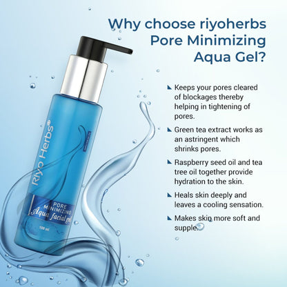 Riyo Herbs Pore Minimizing Aqua Gel with Raspberry Seed Magic for Smooth Skin