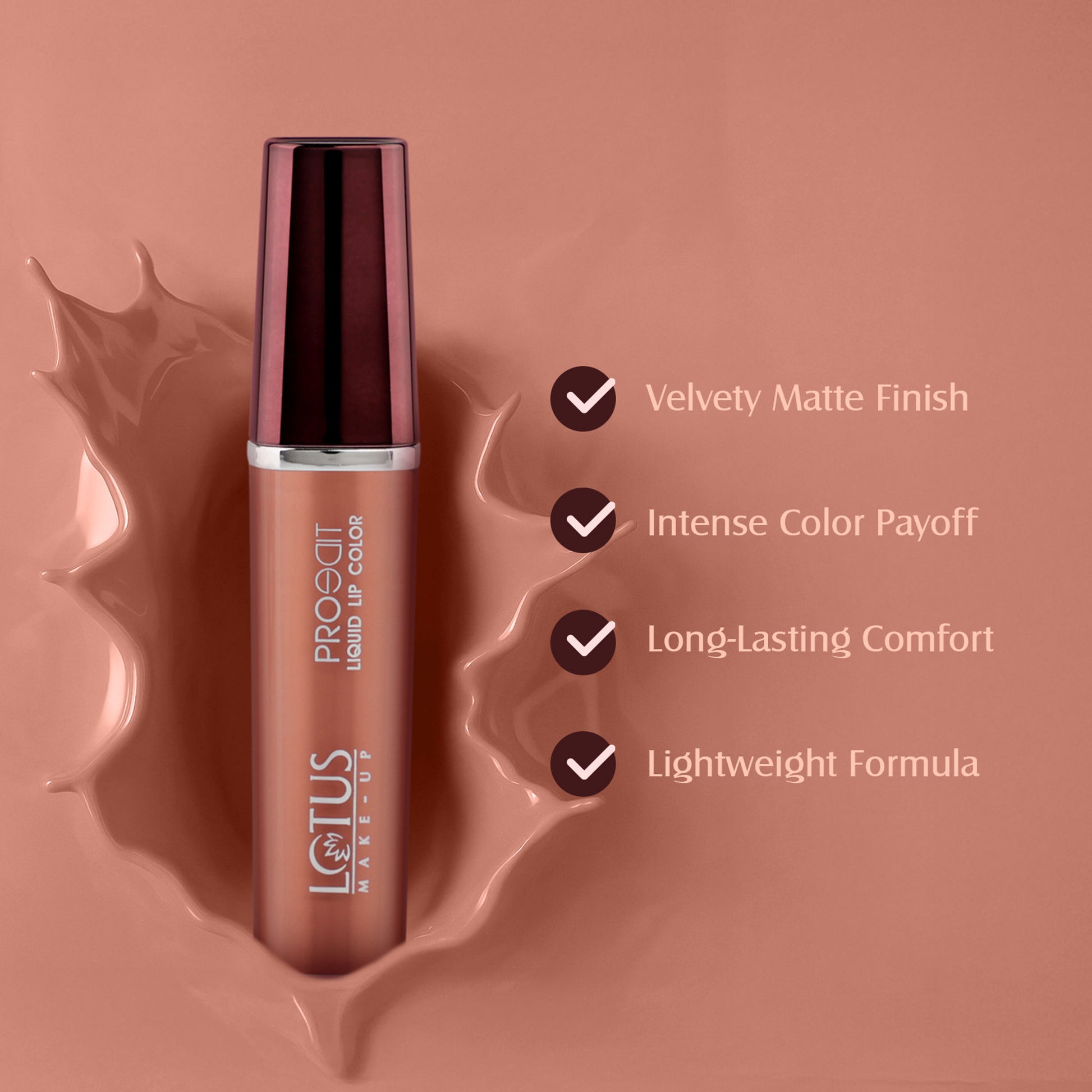 Lotus Make Up Proedit Liquid Matte Lip Color - Sunset Glow