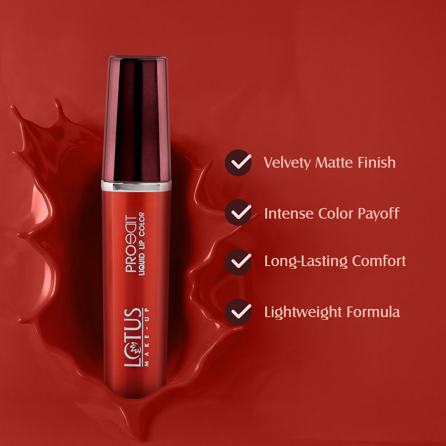 Lotus Make Up Proedit Liquid Matte Lip Color - Mahogany