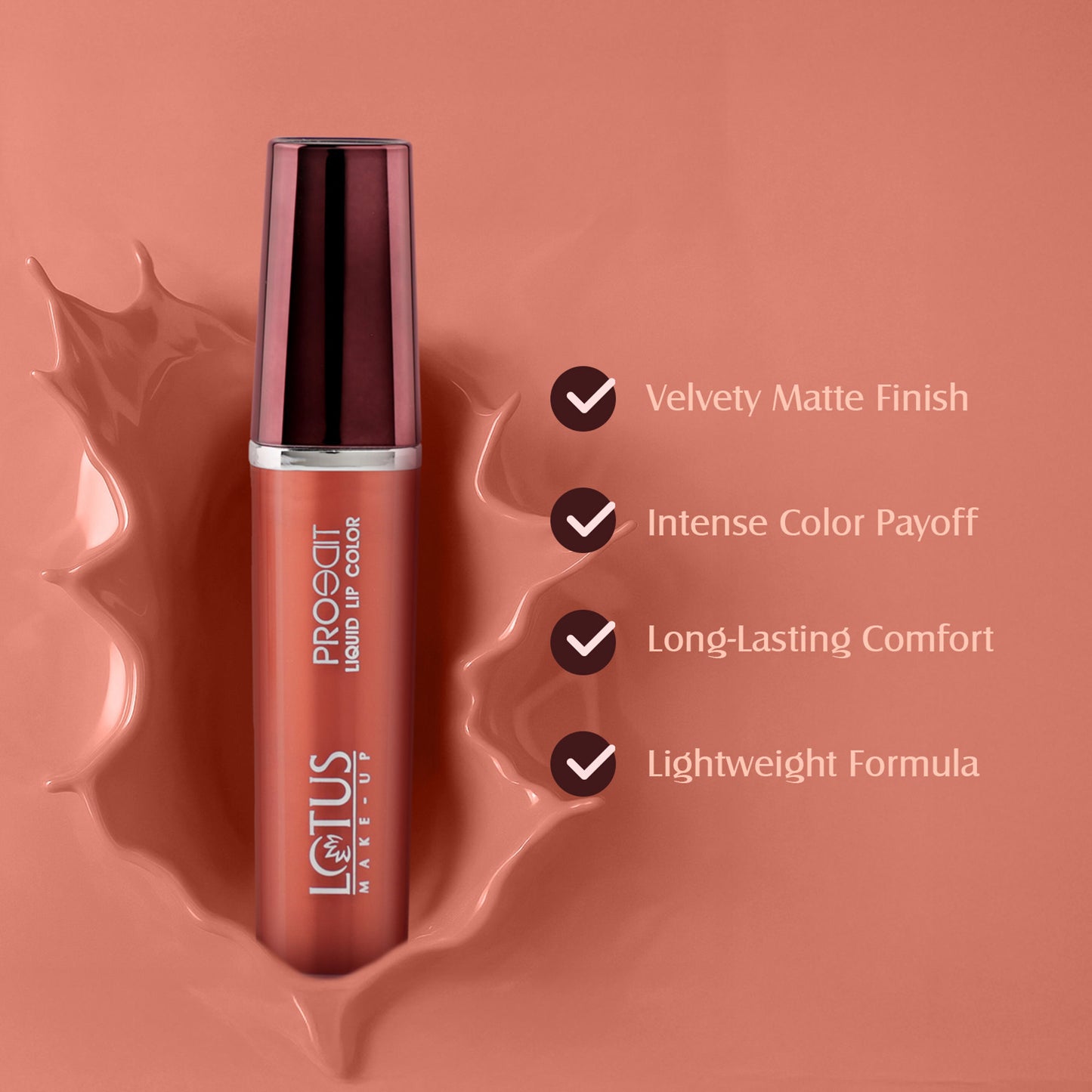 Lotus Make Up Proedit Liquid Matte Lip Color - Cocoa Desire