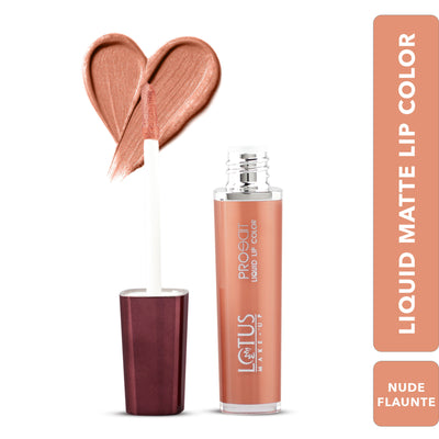 Lotus Make Up Proedit Liquid Matte Lip Color - Nude Flaunt