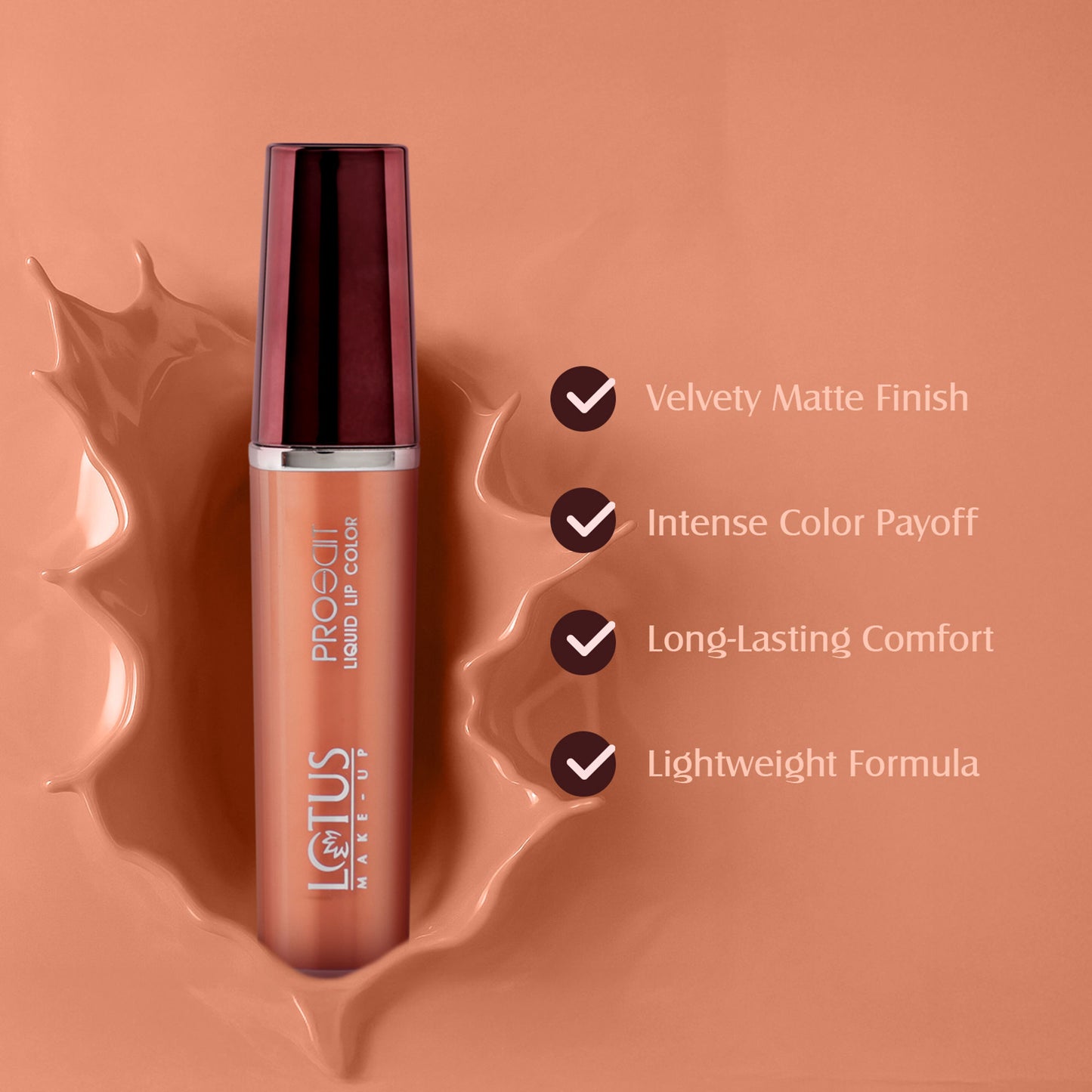 Lotus Make Up Proedit Liquid Matte Lip Color - Nude Flaunt