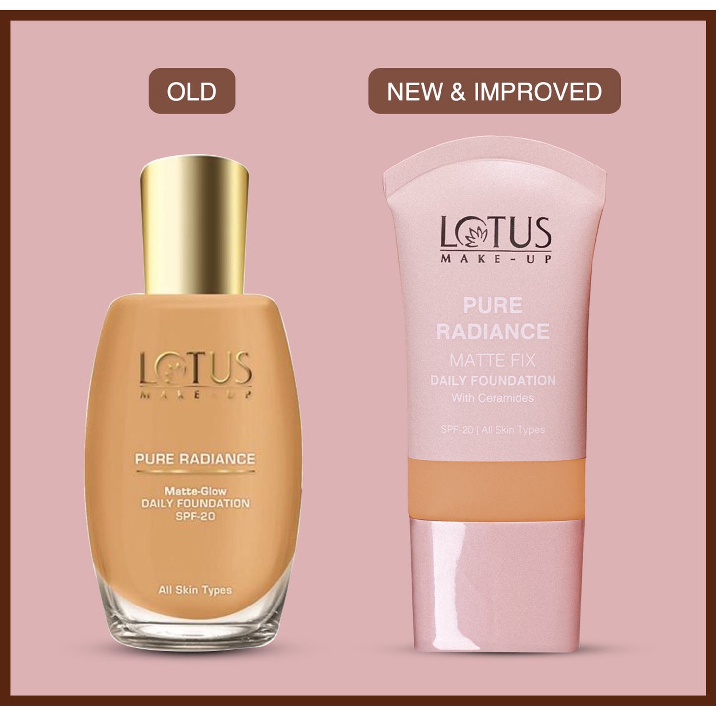 Lotus Make Up Pure Radiance Matte Foundation - Warm Hazelnut