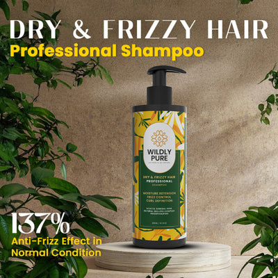 Wildly Pure Curly Shampoo for Dry & Frizzy Hair rich in Omega 9, 6 & 3
