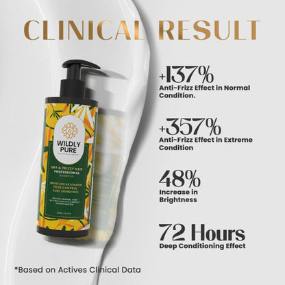 Wildly Pure Curly Shampoo for Dry & Frizzy Hair rich in Omega 9, 6 & 3