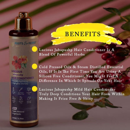 Roots & Herbs Luscious Jabapushp Mild Hair Conditioner