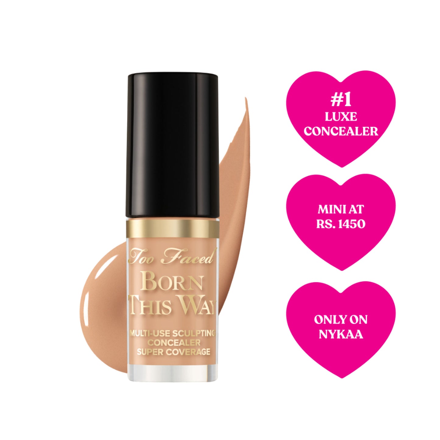 Too Faced Born This Way Super Coverage Mini Concealer - Light Beige