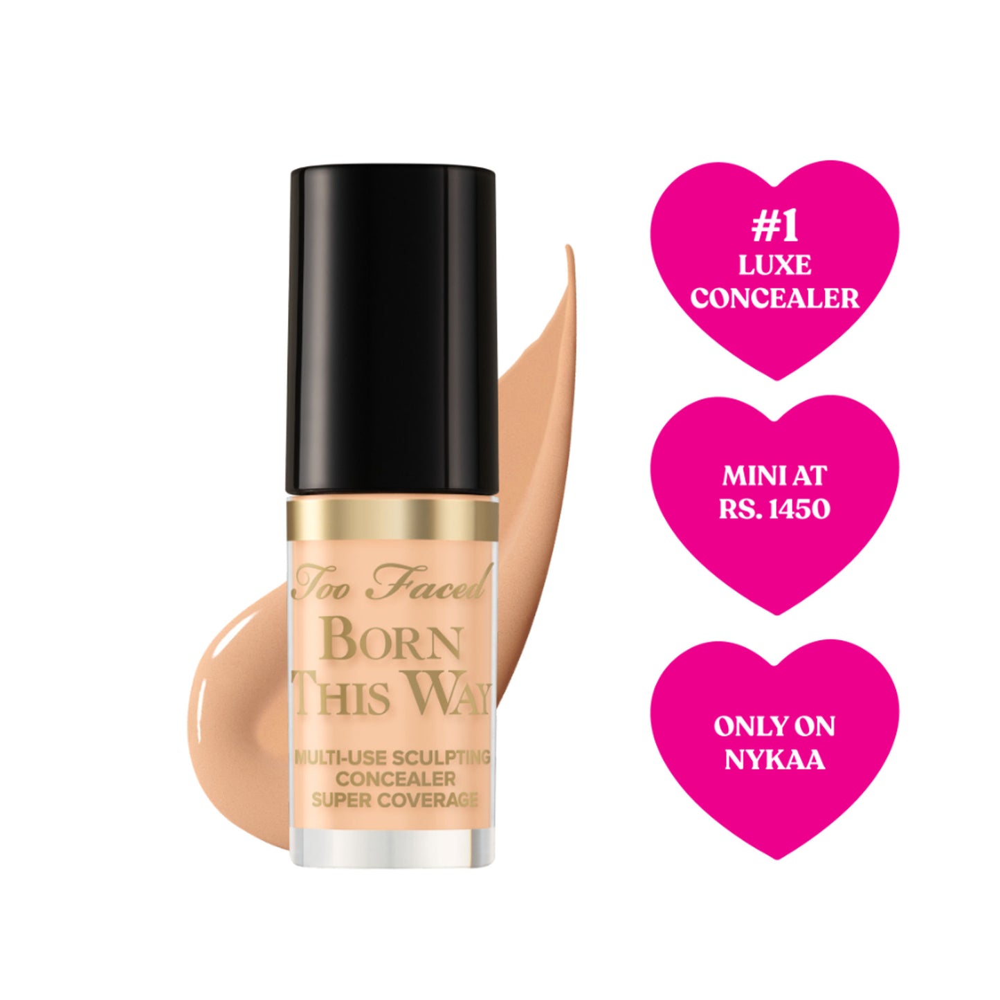 Too Faced Born This Way Super Coverage Mini Concealer - Vanilla