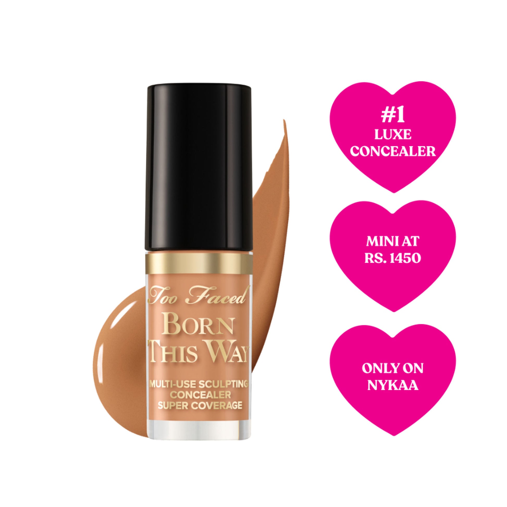 Too Faced Born This Way Super Coverage Mini Concealer - Cookie