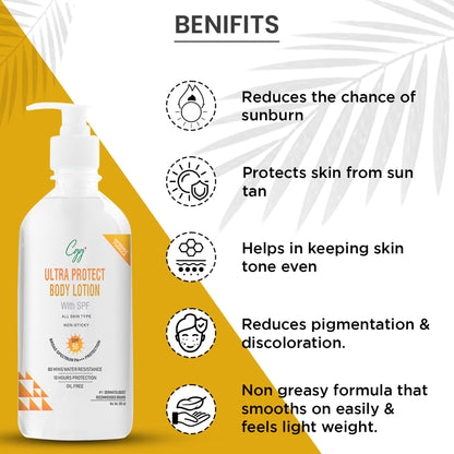 CGG Cosmetics Ultra Protect Body Lotion SPF 50 + FREE CGG cosmetics Hand cream SPF 45