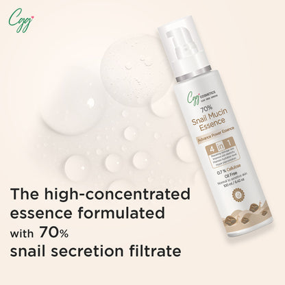 CGG Cosmetics 70% Snail Mucin Essence + FREE All In One Cream