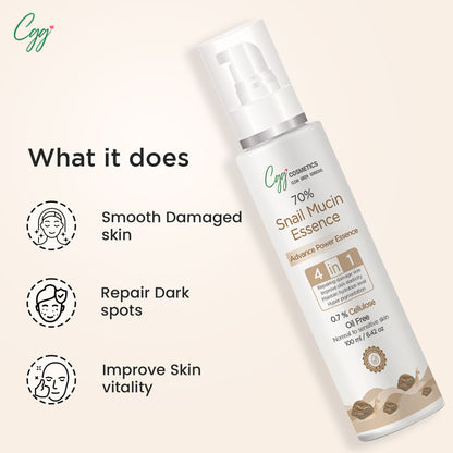CGG Cosmetics 70% Snail Mucin Essence + FREE All In One Cream