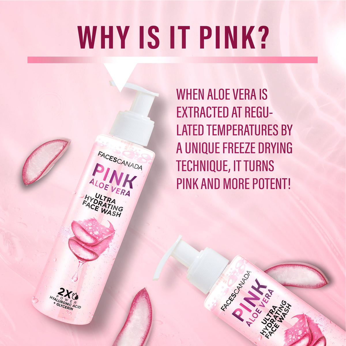 Faces Canada Pink Aloe Vera Ultra Hydrating Face Wash