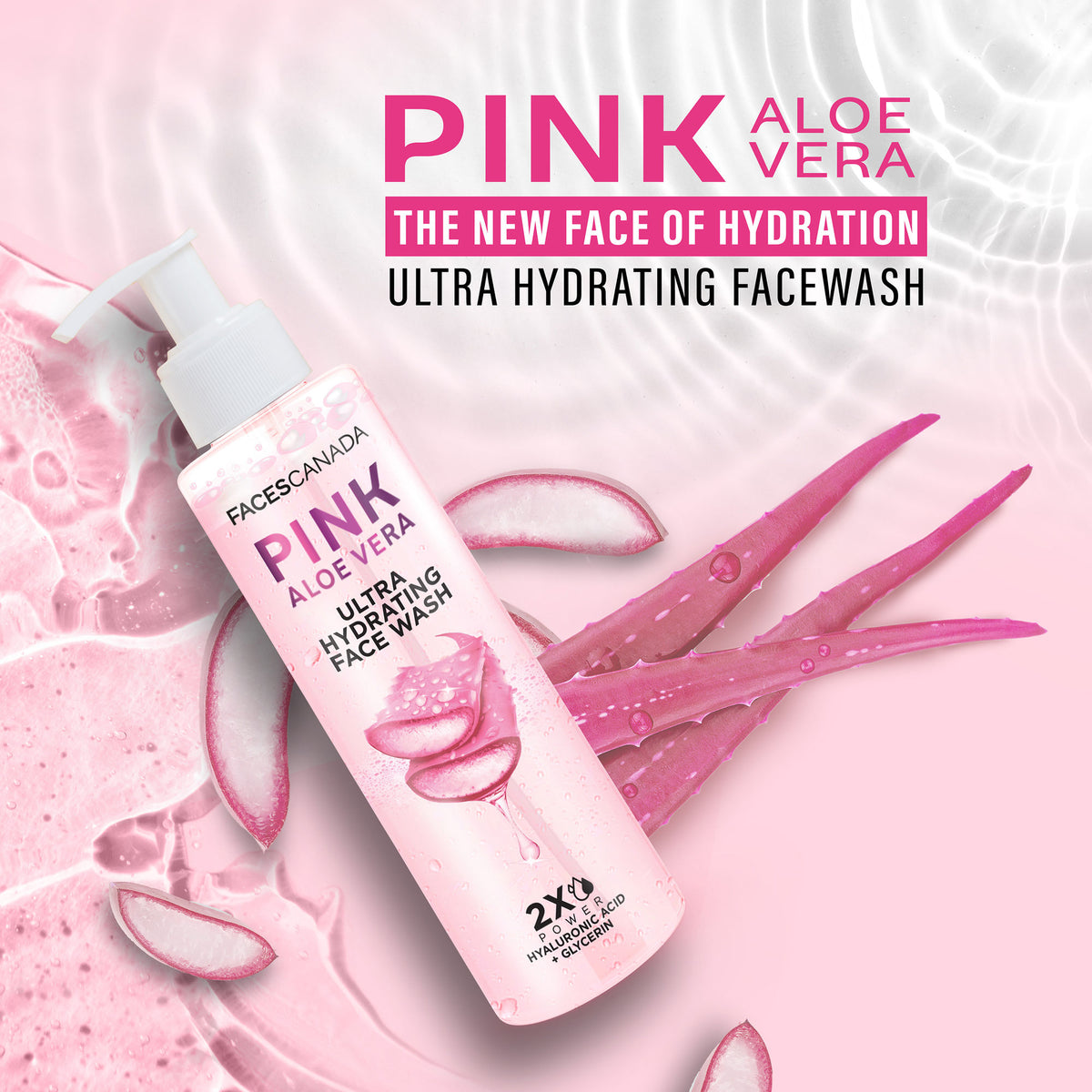 Faces Canada Pink Aloe Vera Ultra Hydrating Face Wash