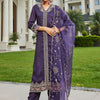 Dhiyona IE Women Floral Embroidered Regular Kurta with Trousers & With Dupatta
