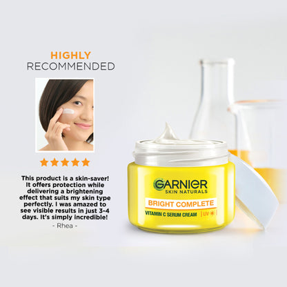 Garnier Bright Complete VITAMIN C UV Serum Cream UV