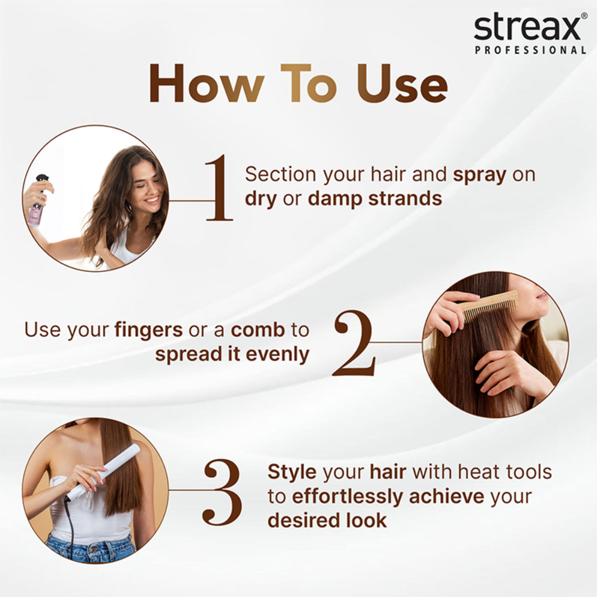 Streax Professional Hold & Play Heat Protection Spray