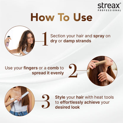 Streax Professional Hold & Play Heat Protection Spray