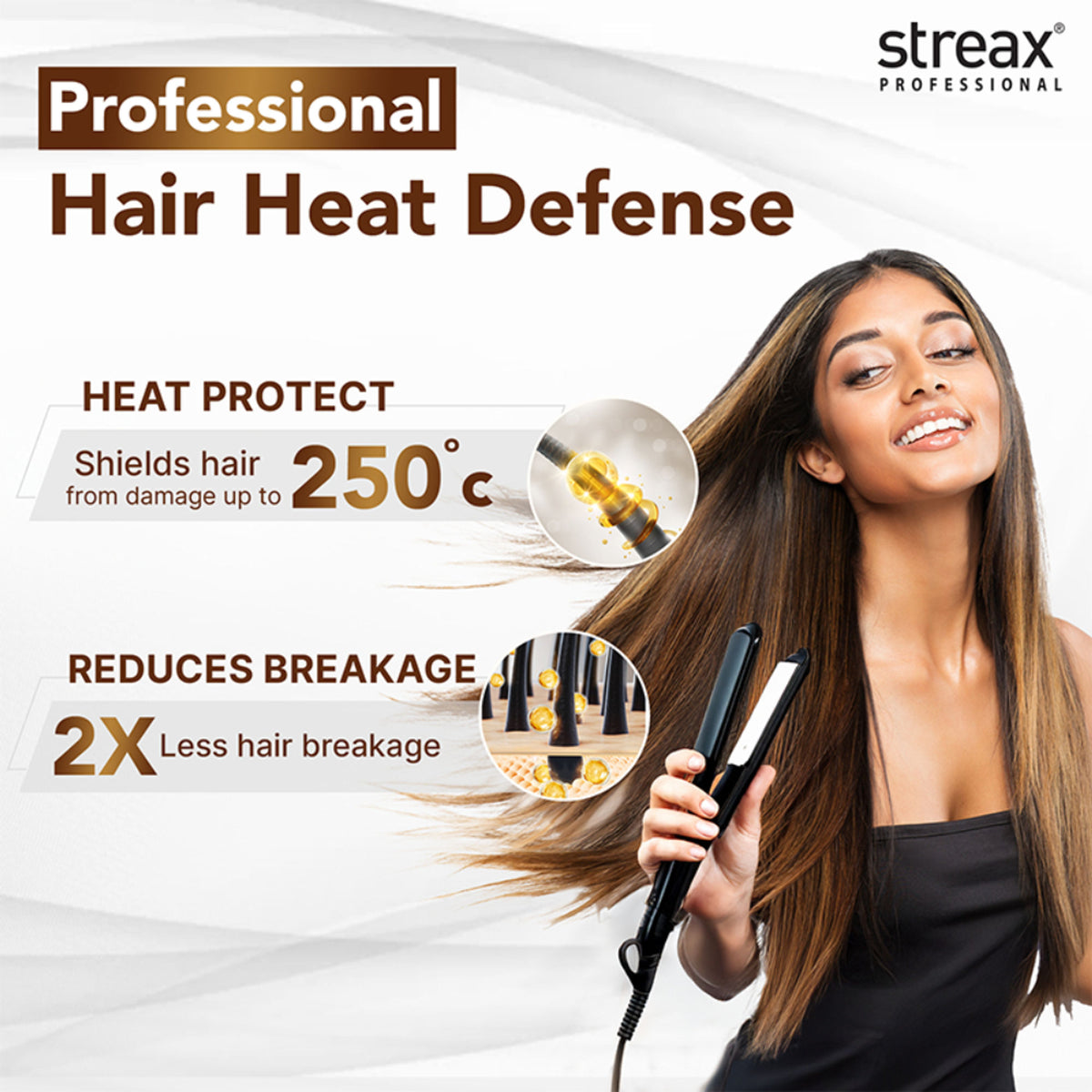 Streax Professional Hold & Play Heat Protection Spray