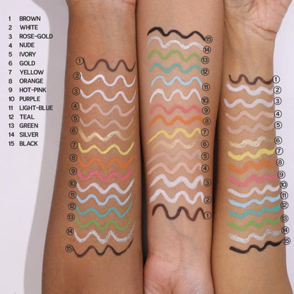 Makeup Revolution Streamline Waterline Eyeliner Pencil-Ultra Creamy Smudge Proof Smokey Looks - Brown