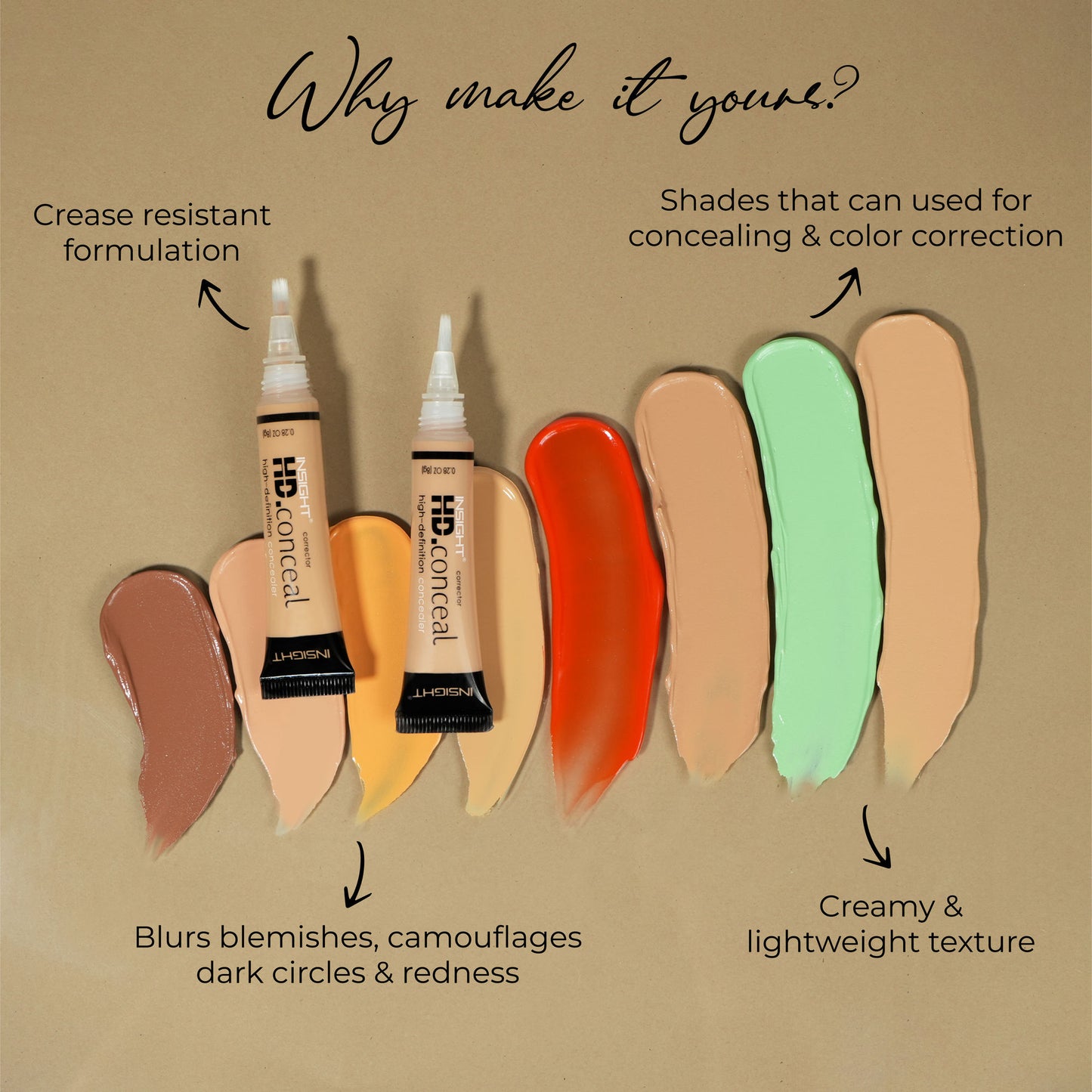 Insight Cosmetics HD Conceal - 09 Orange