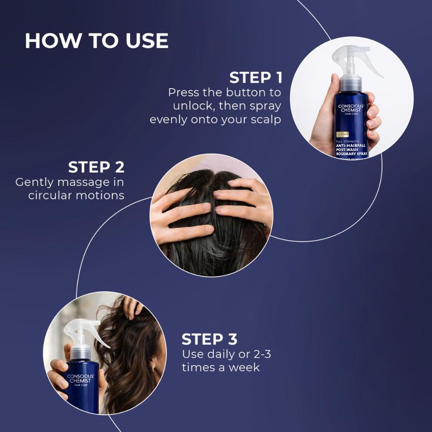 Conscious Chemist Full Strength Anti-Hairfall Post Wash Rosmeary Spray