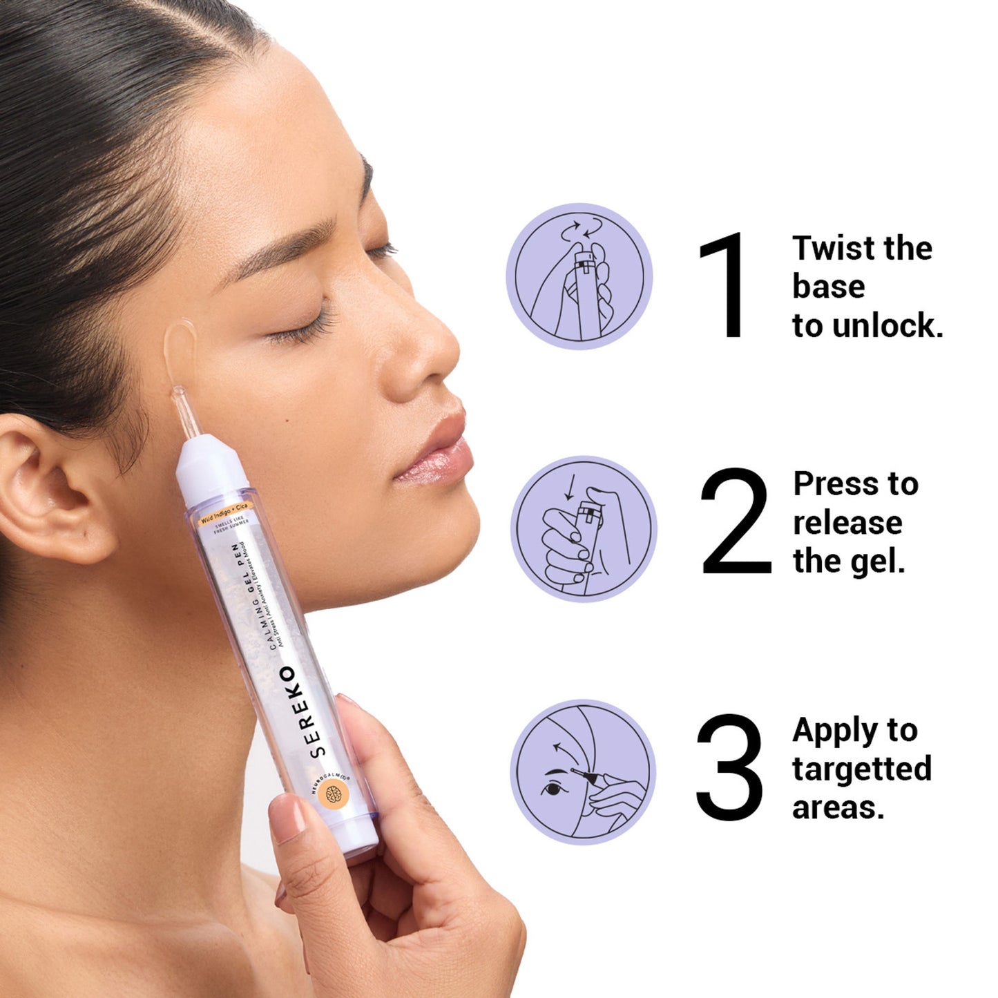 SEREKO Gel Pen Under Eye Cream for Dark Circles, Puffiness, Stress Relief