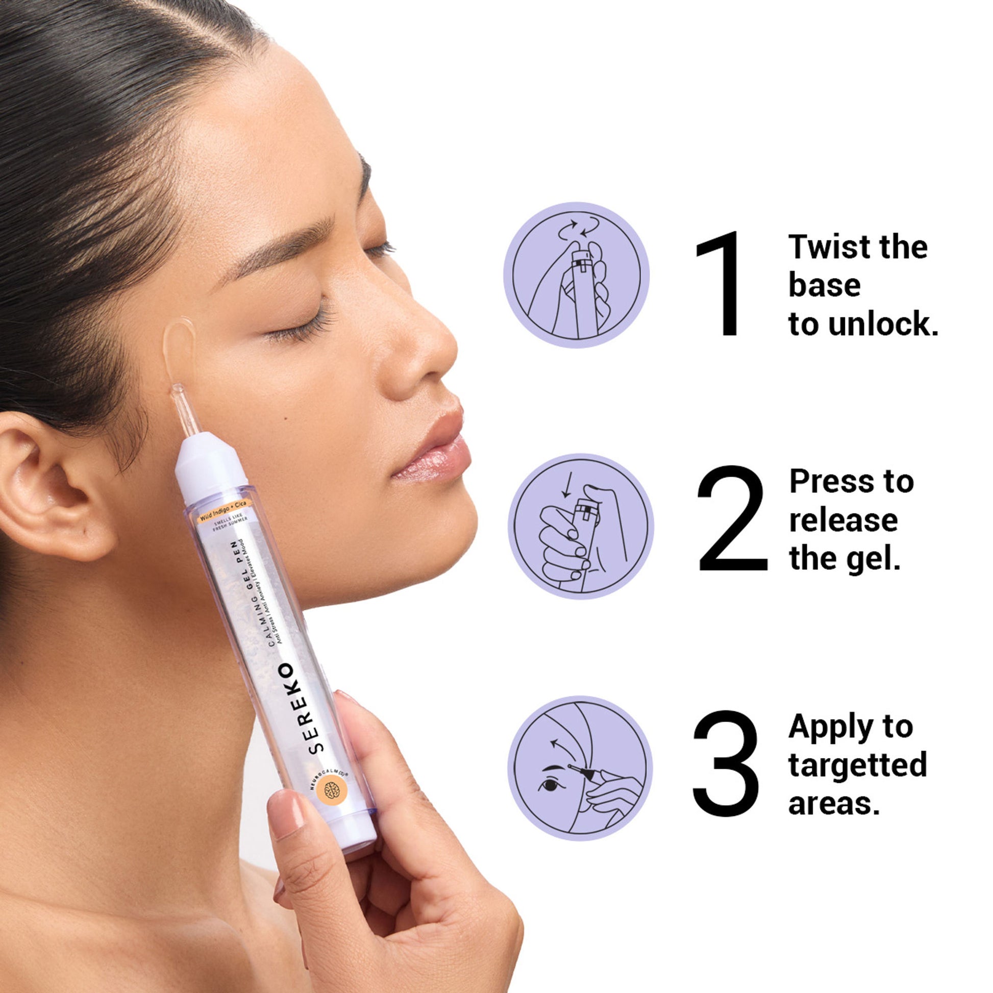 SEREKO Gel Pen Under Eye Cream for Dark Circles, Puffiness, Stress Relief