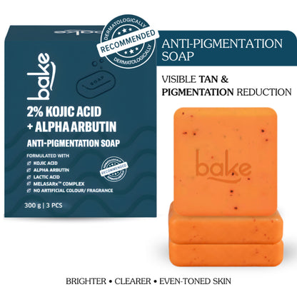 BAKE 2% Kojic Acid Soap For Pigmentation, Dark Spots & Tan Removal